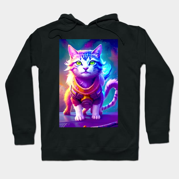 Space Cat Hoodie by ArtbyLaVonne